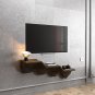 Batamex Parametric 40" Floating Shelf Modern Geometric Wooden 3D Wavy Wall Piece