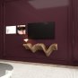 Batamex Parametric 40" Floating Shelf Modern Geometric 3D Wavy Wooden Wall Piece