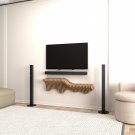 Batamex Parametric 36inch Floating Wavy Shelf Modern Geometric Wooden Wall Piece
