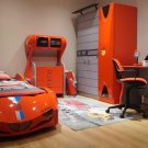 GTI Red Twin Race Car Bed Remote Control LED Lights Premium Rear Seat GTI Red Twin Race Car Bed Remote Control LED Lights Premium Rear Seat