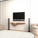 Batamex Parametric 48" Floating Shelf Modern Geometric Wooden Wavy Wall Decor