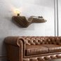 Batamex Parametric 48" Floating Shelf Modern Geometric Wooden Wavy Wall Decor