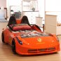 TT Red Twin Car Bed, Sound FX, LED Lights, Premium Rear Seat