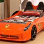 TT Red Twin Car Bed, Sound FX, LED Lights, Premium Rear Seat
