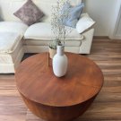Batamex Home Handcrafted Solid Wood Round Coffee Table
