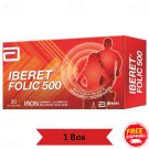 1 X Abbott Iberet Folic 500 – Multivitamin + Iron (30 Tablets) 1 X Abbott Iberet Folic 500 – Multivitamin + Iron (30 Tablets)