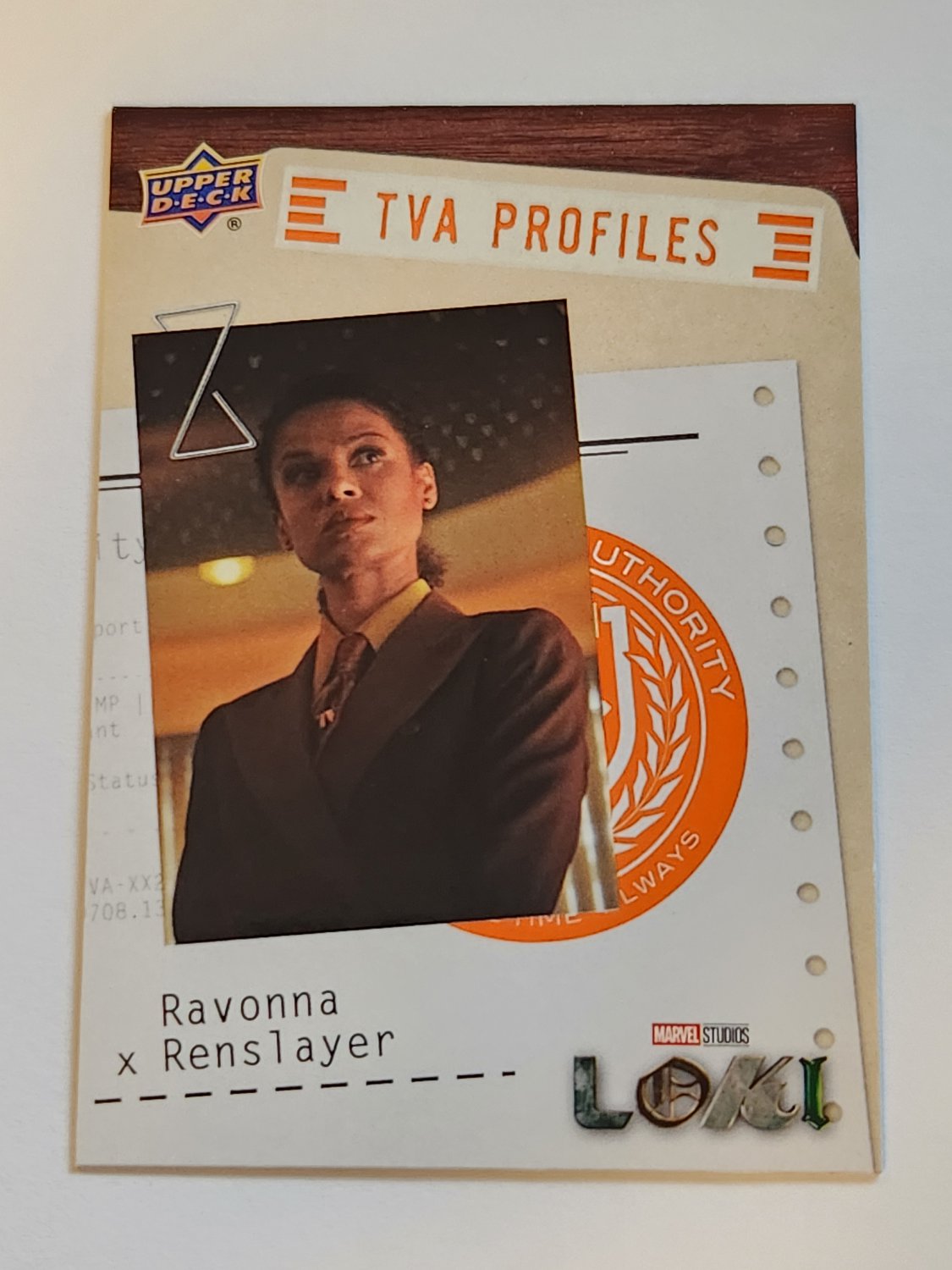 Ravonna Renslayer 2023 Upper Deck Loki Season 1 TVA Profiles Insert Card