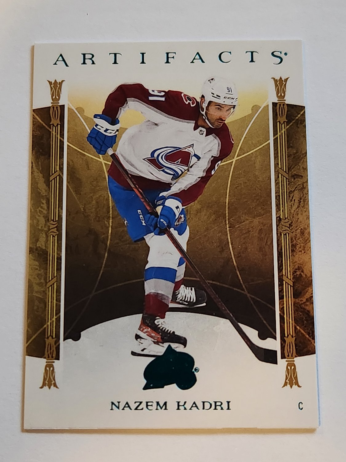 Nazem Kadri 2022-23 Artifacts Turquoise Insert Card