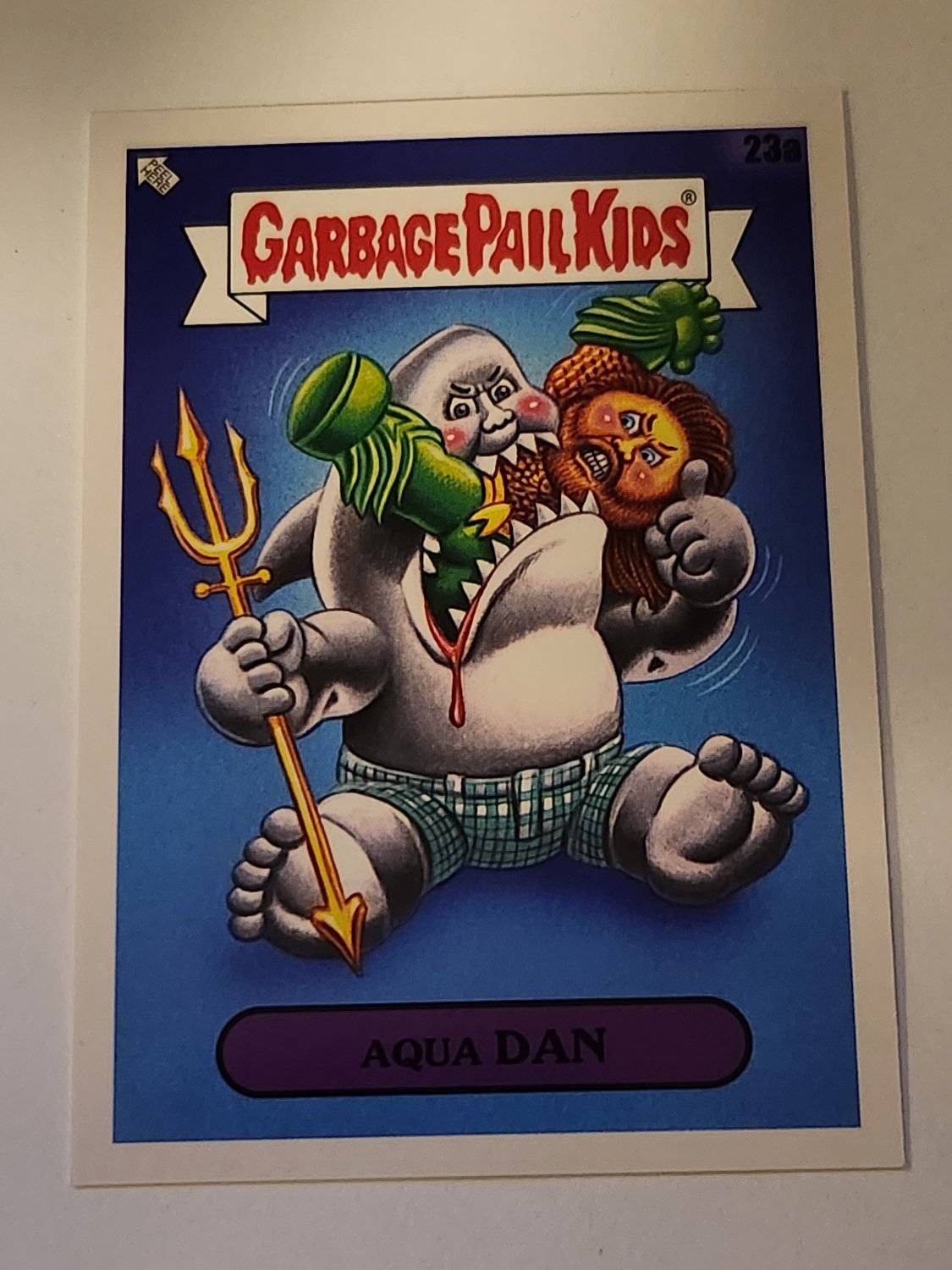Aqua Dan 2022 Topps Garbage Pail Kids Book Worms Gross Adaptions Card