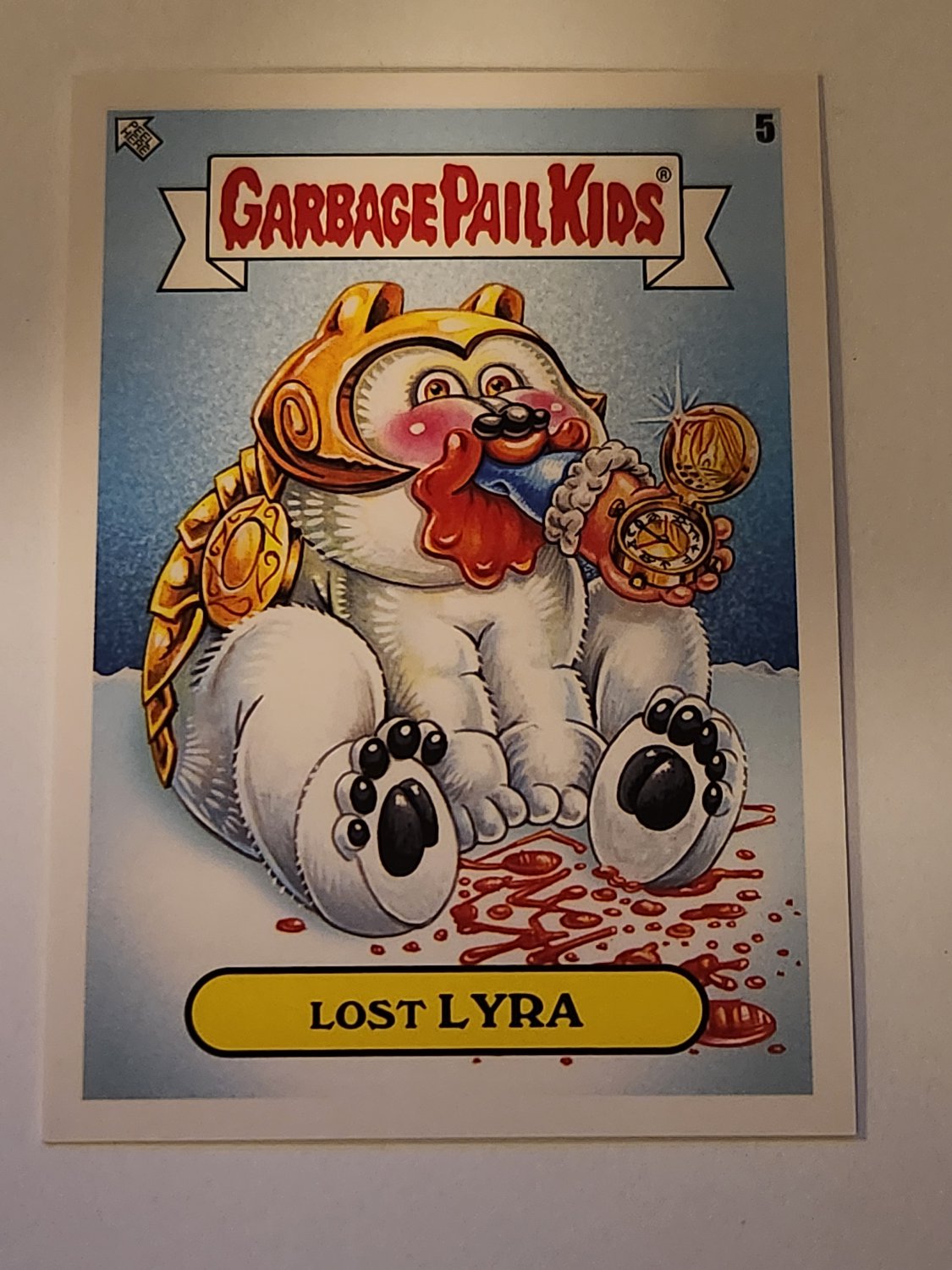 Lost Lyra 2022 Topps Garbage Pail Kids Book Worms Gross Adaptions Card