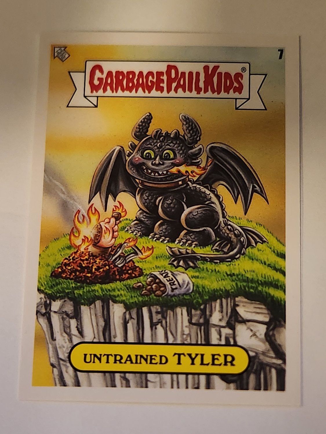 Untrained Tyler 2022 Topps Garbage Pail Kids Book Worms Gross Adaptions Card