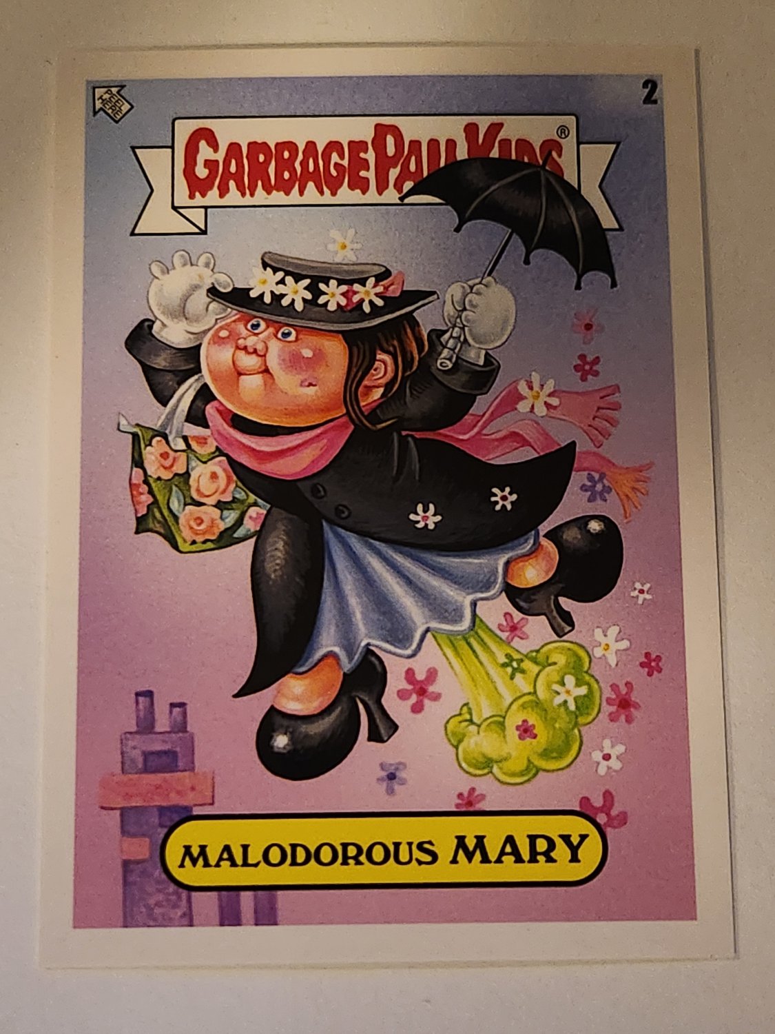 Malodorous Mary 2022 Topps Garbage Pail Kids Book Worms Gross Adaptions Card
