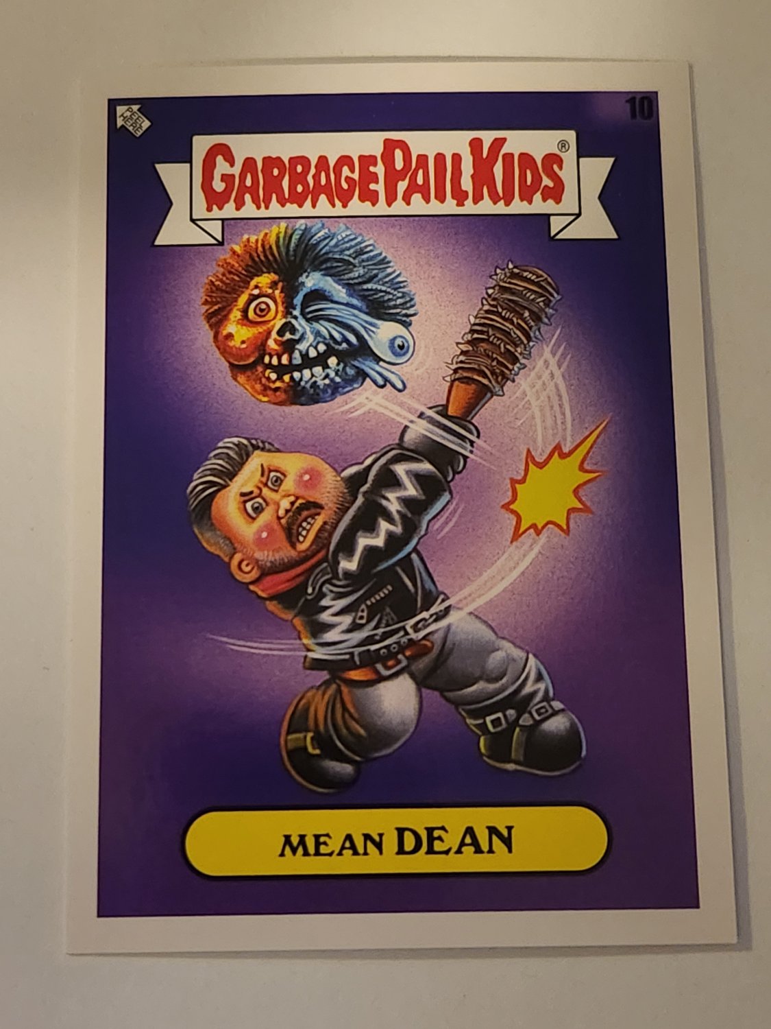 Mean Dean 2022 Topps Garbage Pail Kids Book Worms Gross Adaptions Card