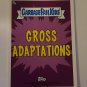 Mean Dean 2022 Topps Garbage Pail Kids Book Worms Gross Adaptions Card