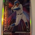 Matt McLain 2021 Prizm Draft Thunderstruck Prizms Silver Insert Card