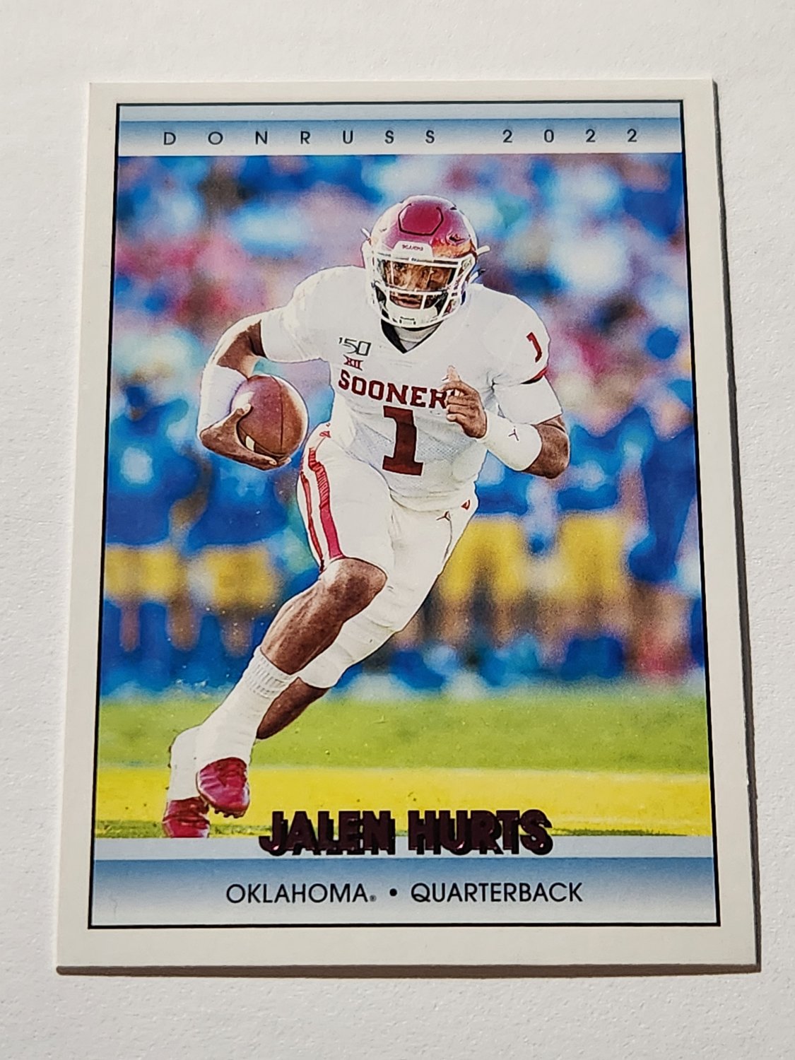 Jalen Hurts 2022 Chronicles Draft Donruss Retro Pink Insert Card