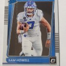 Sam Howell 2022 Chronicles Draft Optic Rookie Card