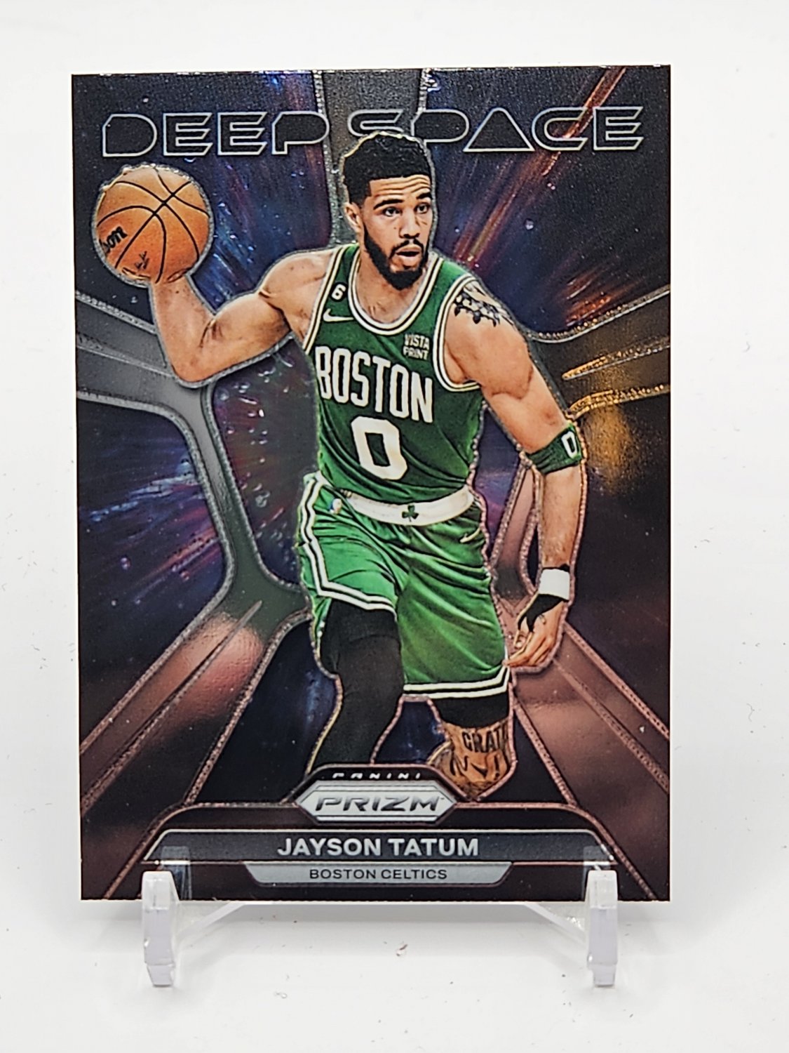 Jayson Tatum - 2023-24 Prizm Deep Space Insert Card