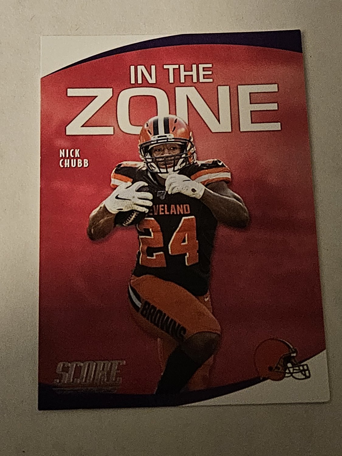 Nick Chubb - 2020 Score In The Zone Insert Card