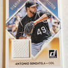 Antonio Senzatela - 2018 Donruss Diamond Collection Memorabilia Card