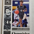 Jalen Green - 2021-22 Chronicles Draft Rookie Card
