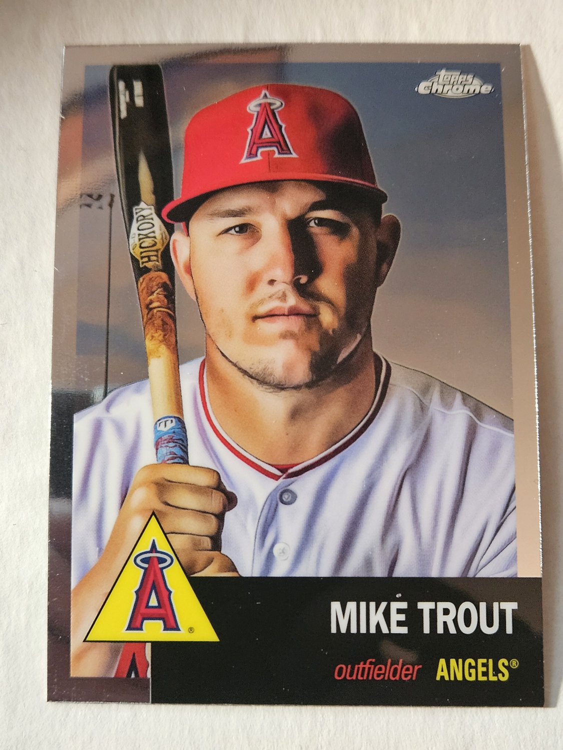 Mike Trout 2022 Topps Chrome Platinum Anniversary Base Card