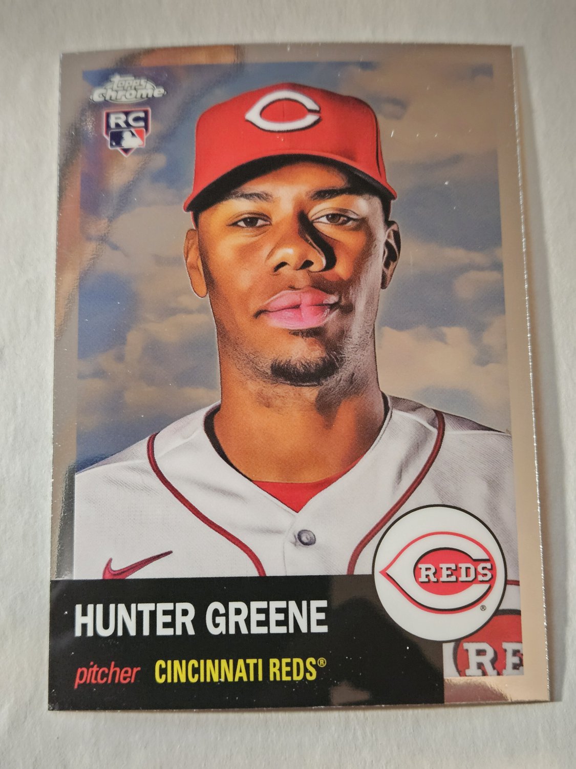 Hunter Greene 2022 Topps Chrome Platinum Anniversary Rookie Card
