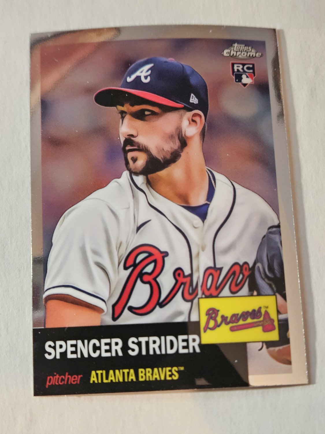 Spencer Strider 2022 Topps Chrome Platinum Anniversary Rookie Card