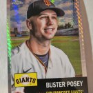 Buster Posey 2022 Topps Chrome Platinum Anniversary Prism Refractor Insert Card