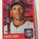 Curtis Terry 2022 Topps Chrome Platinum Anniversary Fuchsia Atomic Refractor SN 96/100 Rookie
