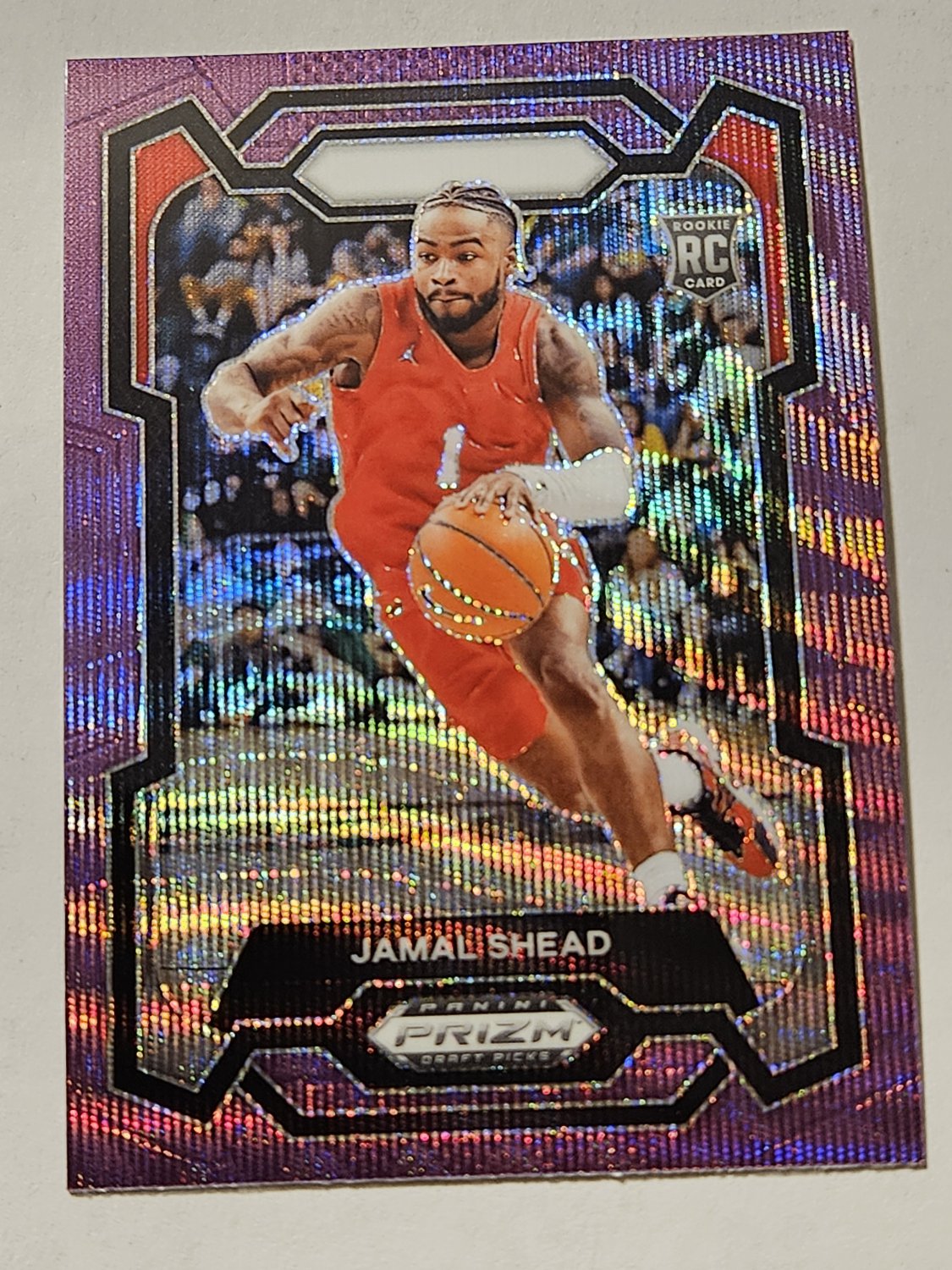 Jamal Shead - 2024-25 Prizm Draft Prizms Purple Wave Rookie Card