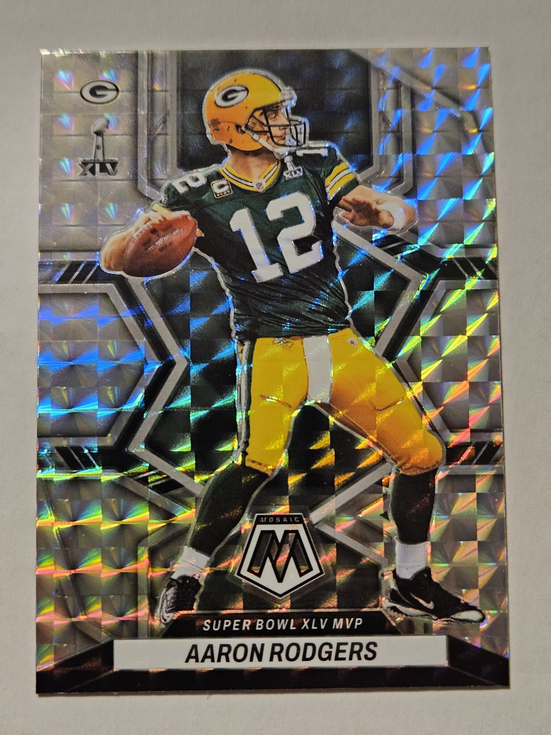 Aaron Rodgers - 2022 Mosaic MVP Mosaic Insert Card