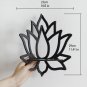 Lotus Crystal Corner  Shelf Display Black Wooden Wall Shelves Essential Oil Witchy Decor