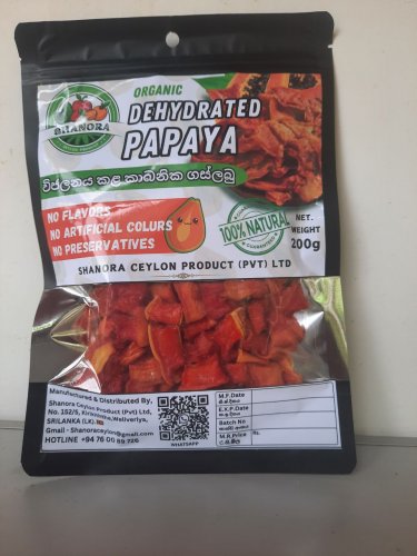 Dehydrated Papaya