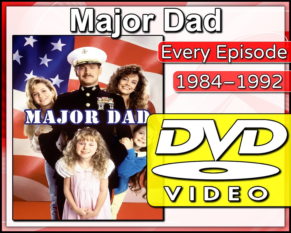 Major Dad Dvd Complete Series 1 4 1989 1993 Comedy Drama Tv Show