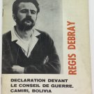 Regis Debray. Declaration Devant Le Conseil de Guerre, Camiri, 1960's. ZLO000421 Regis Debray. Declaration Devant Le Conseil de Guerre, Camiri, 1960's. ZLO000421