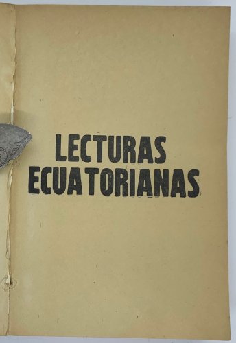 Lecturas Ecuatorianas. ZLO000470