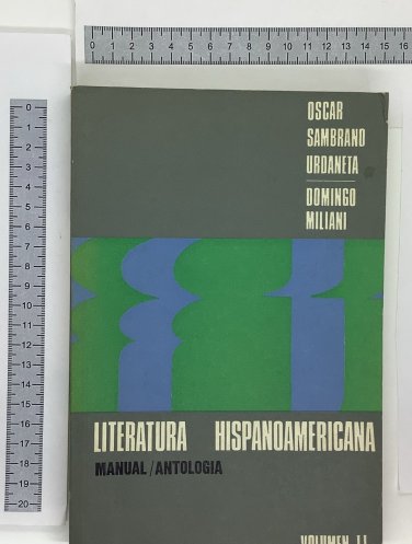 Oscar Sambrano Urdaneta Domingo Miliani Vol. II. Literatura Hispanoame ZLO000221