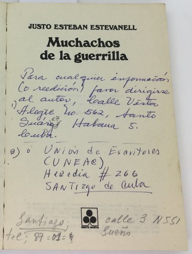 Justo Esteban Estevanell. Muchachos de la guerrilla, Havana, 1968. ZLO000567