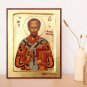 St John Chrysostom Handmade Icon, Best Religious Greek Christian Orthodox Gifts