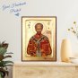 St John Chrysostom Handmade Icon, Best Religious Greek Christian Orthodox Gifts