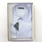 OXFORD COMPANY Men's Dress Shirt, Light Blue Cuff Shirt Long Sleeves Size 17 NEW
