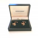 OXFORD COMPANY Cufflinks for Men/Greek Design Gold Plated Wedding Cuff Links NEW