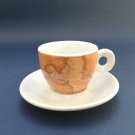 Traditional Greek Coffee Cup & Saucer by BRAVO, Collectible Souvenir from Greece