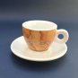 Traditional Greek Coffee Cup & Saucer by BRAVO, Collectible Souvenir from Greece