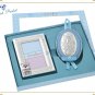 Welcome New Baby Boy Silver Gift Set with Virgin Mary Icon & Picture Frame 6x9cm