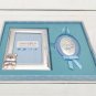 Welcome New Baby Boy Silver Gift Set with Virgin Mary Icon & Picture Frame 6x9cm