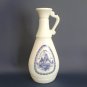 1963 Jim Beam Delft Decanter Bottle, Vintage Blue Sailing Ships & White Windmill