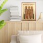 Three Hierarchs Handmade Icon, Religious Greek Christian Orthodox Easter Gifts