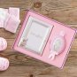 Welcome New Baby Girl Silver Gift Set with Virgin Mary Icon & Picture Frame